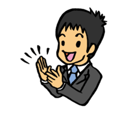Businessman Stamp sticker #357444