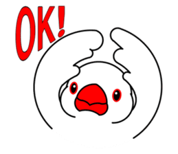 Love Bird Java sparrow sticker #357554