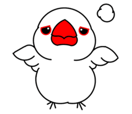 Love Bird Java sparrow sticker #357559