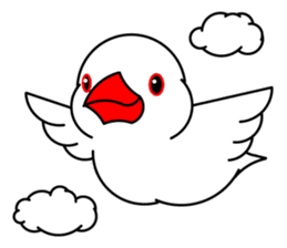Love Bird Java sparrow sticker #357568