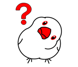 Love Bird Java sparrow sticker #357570