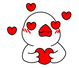 Love Bird Java sparrow sticker #357575