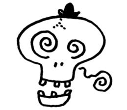 Skull man sticker #357917