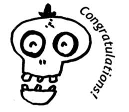 Skull man sticker #357925