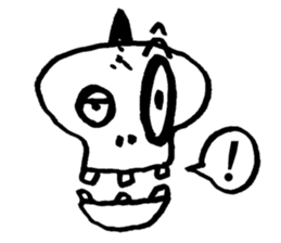 Skull man sticker #357926