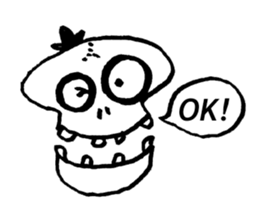 Skull man sticker #357930