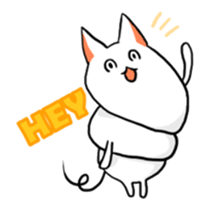 Stretchable cat "tama-ru" sticker #358545