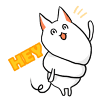 Stretchable cat "tama-ru" sticker #358545