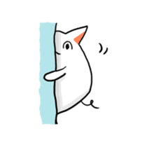 Stretchable cat "tama-ru" sticker #358553