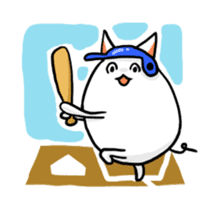 Stretchable cat "tama-ru" sticker #358554