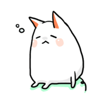 Stretchable cat "tama-ru" sticker #358555