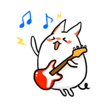 Stretchable cat "tama-ru" sticker #358556