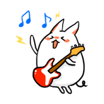 Stretchable cat "tama-ru" sticker #358556