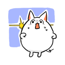 Stretchable cat "tama-ru" sticker #358558