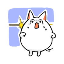 Stretchable cat "tama-ru" sticker #358558