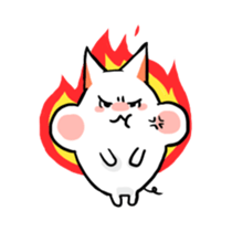 Stretchable cat "tama-ru" sticker #358559