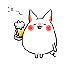 Stretchable cat "tama-ru" sticker #358562