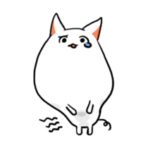 Stretchable cat "tama-ru" sticker #358564