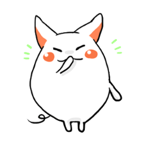 Stretchable cat "tama-ru" sticker #358567