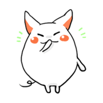 Stretchable cat "tama-ru" sticker #358567
