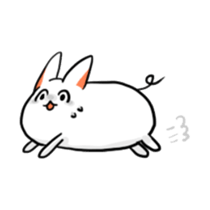 Stretchable cat "tama-ru" sticker #358568