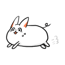 Stretchable cat "tama-ru" sticker #358568