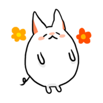 Stretchable cat "tama-ru" sticker #358578