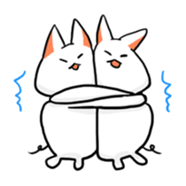 Stretchable cat "tama-ru" sticker #358582