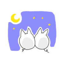 Stretchable cat "tama-ru" sticker #358584