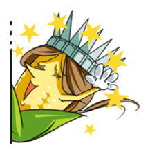 Here comes the vegetable stamp! sticker #358796