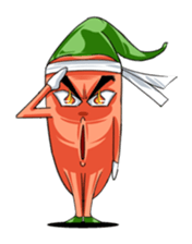 Here comes the vegetable stamp! sticker #358798