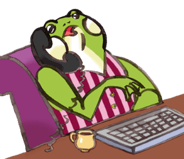 Capitalist Frog sticker #358826