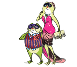 Capitalist Frog sticker #358828