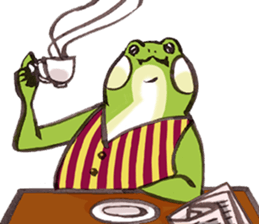Capitalist Frog sticker #358852