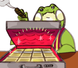 Capitalist Frog sticker #358856