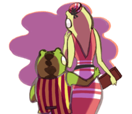 Capitalist Frog sticker #358861