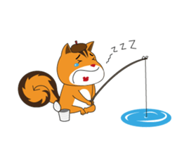 Chill-chan on Vacation sticker #359032