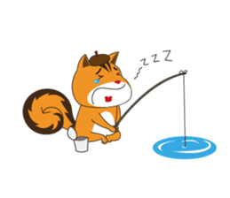 Chill-chan on Vacation sticker #359032