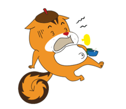 Chill-chan on Vacation sticker #359035