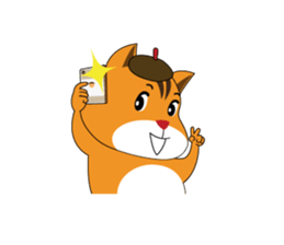 Chill-chan on Vacation sticker #359040