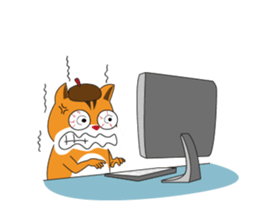 Chill-chan on Vacation sticker #359056