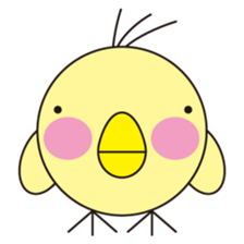 circle face 8 chick sticker #359145