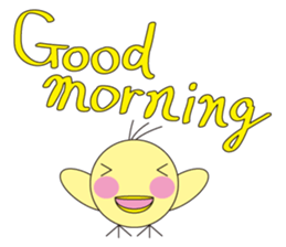 circle face 8 chick sticker #359146