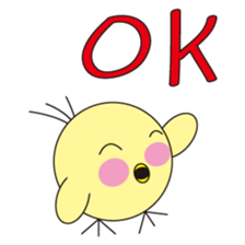 circle face 8 chick sticker #359148