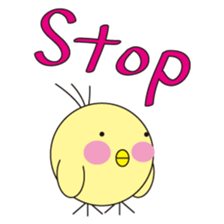 circle face 8 chick sticker #359153