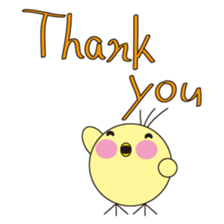 circle face 8 chick sticker #359154