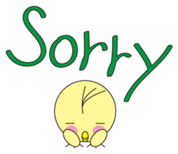 circle face 8 chick sticker #359156