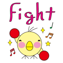 circle face 8 chick sticker #359157