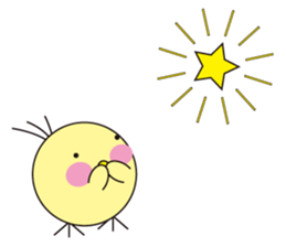 circle face 8 chick sticker #359161