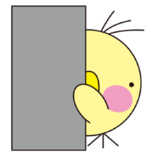 circle face 8 chick sticker #359162